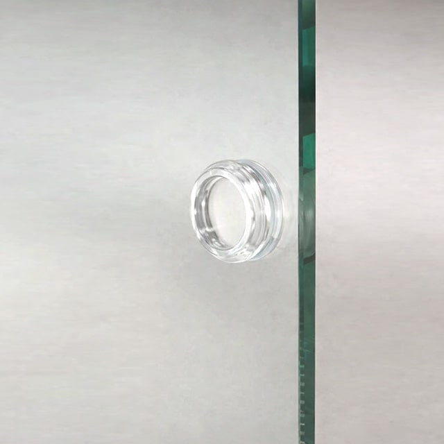 PVC Kulp Sürme 45 mm Şeffaf Cam Balkon Aksesuarı